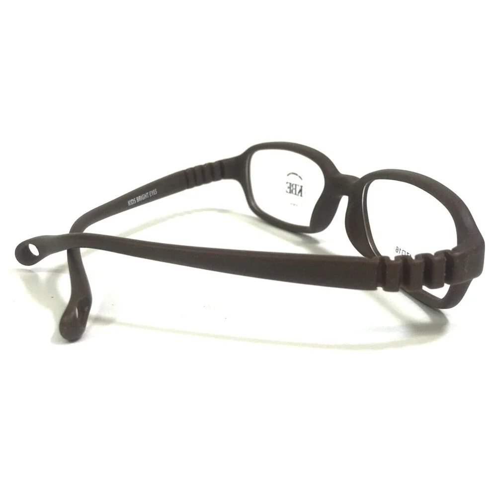 Kids Bright Eyes Eyeglasses Frames Harper 47 Matte Brown Rubberized 47-16-110